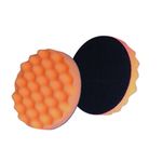 3M 02648B Finesse-it Buffing Pad 3-1/4 in Orange Foam Black Loop - Micro Parts &amp; Supplies, Inc.