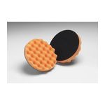 3M 02362B Finesse-it Buffing Pad 5-1/4 in Orange Foam Black Loop - Micro Parts &amp; Supplies, Inc.