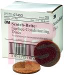 3M Scotch-Brite Surface Conditioning Disc 07453  2 in x NH A CRS  25 per box  4 boxes per case