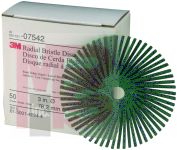 3M Scotch-Brite Radial Bristle Disc  3 in x 3/8 in 50  4 per case