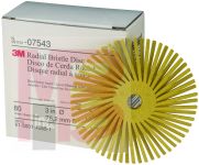 3M Scotch-Brite Radial Bristle Disc  3 in x 3/8 in 80  4 per case