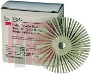 3M Scotch-Brite Radial Bristle Disc  3 in x 3/8 in 120  4 per case