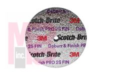 3M Scotch-Brite Deburr and Finish PRO Unitized Disc  4 1/2 in x 7/8 in 2S FIN 5 per case