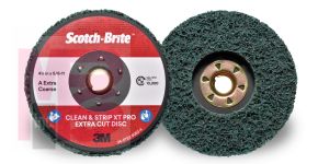 3M Scotch-Brite Clean and Strip XT Pro Extra Cut Disc  TN Quick Change  4-1/2 in x 5/8 in-11  A XCS  10 per case