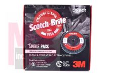 3M Scotch-Brite Clean and Strip XT Pro Extra Cut Disc  T27 Quick Change  4-1/2 in x 5/8 -11 in   Single Pack  A XCS  10 per case