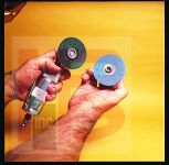 3M Standard Abrasives Quick Change TSM Felt Polishing Disc 840100 1 in 10 per inner 100 per case