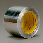 3M Aluminum Foil Tape 4380 Silver 4 in x 200 yd 3.25 mil 3 rolls per case