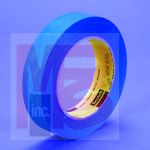 3M Repulpable Flatback Tape R3127 Blue 18mm x 55m 48 per case Bulk