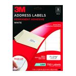 3M Address Labels 3100-A, 1 in x 2 5/8 in, 30/sheet, 25 sheets/pk