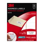 3M Address Labels 3100-C, 1 in x 2 5/8 in, 30/sheet, 250 sheets/pk