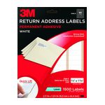 3M Address Labels 3100-P, 2/3 in x 1 3/4 in, 60/sheet, 25 sheets/pk