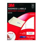 3M Address Labels 3200-A, 1 in x 2 5/8 in, 30/Sheet, 25 Sheets/pk