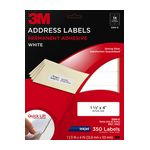 3M Address Labels 3200-C, 1 in x 4 in, 20/sheet, 25 sheets/pk