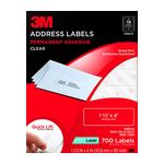 3M Address Labels 3400-D, 1 1/3 in x 4 in, 14/sheet, 50 sheets/pk