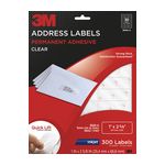 3M Address Labels 3500-A, 1 in x 2 5/8 in, 30/sheet, 10 sheets/pk