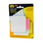 3M 2200-RY Post-it Note Tabs 3 3/8 in x 2 3/4 in Coral Canary Yellow - Micro Parts &amp; Supplies, Inc.