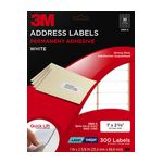 3M Address Labels 3300-A, 1 in x 2 5/8 in, 30/sheet, 10 sheets/pk, 300 labels/pk