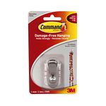 3M 17062BN Command Timeless Hook Small Brushed Nickel - Micro Parts &amp; Supplies, Inc.