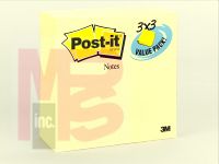 3M Post-it Notes 654-24VAD  3 in x 3 in (76 mm x 76 mm) Canary Yellow