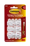 3M 17006ES Command Mini White Hooks White Strips - Micro Parts &amp; Supplies, Inc.