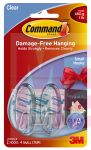 3M 17092CLR-ES Command Small Clear Hooks Clear Strips - Micro Parts &amp; Supplies, Inc.