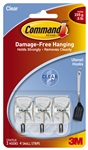 3M 17067CLR-ES Command Small Clear Wire Hooks Clear Strips - Micro Parts &amp; Supplies, Inc.