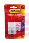 3M Command General Purpose Utility 17002ANZ  Small Hook  6 Pack/Bag  6 Bag/Case