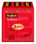 3M 600K3 Scotch Transparent Tape 3/4 in x 1000 in (19 mm x 25.4 m)  - Micro Parts &amp; Supplies, Inc.