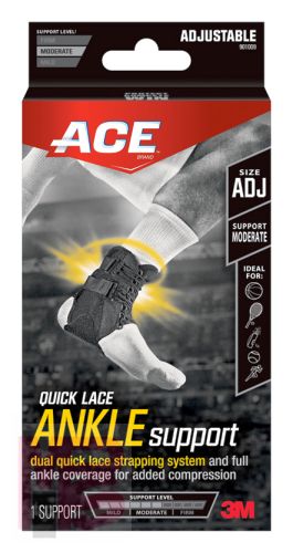 3M ACE Quick Lace Ankle Support 901009  Adjustable