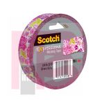 3M Scotch Expressions Masking Tape 3437-P6  .94 in x 20 yd (24 mm x 18.2 m) Pink Floral