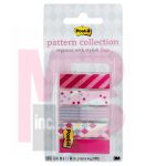 3M Post-it Pattern Flags  Carnival Pattern Collection 0.47 in x 1.7 in 100/On-the-Go Dispenser 1 Dispenser/Pack