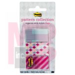 3M Post-it Pattern Flags  Carnival Pattern Collection .94 in x 1.7 in 60/On-the-Go Dispenser 1 Dispenser/Pack