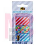 3M Post-it Pattern Flags  Geos Pattern Collection .94 in x 1.7 in 60/On-the-Go Dispenser 1 Dispenser/Pack