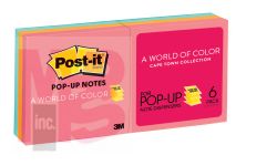 3M R330-AN Post-it Pop-up Notes  3 in x 3 in Cape Town Collection - Micro Parts &amp; Supplies, Inc.