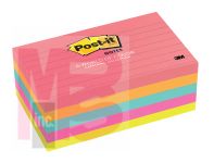 3M Post-it Notes 635-5AN  3 in x 5 in (76 mm x 127 mm) Cape Town Collection Lined