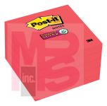 3M Post-it Super Sticky Notes 654-5SSRR  3 in x 3 in (76 mm x 76 mm) Saffron