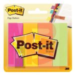 3M Post-it Page Marker 671-4AF  7/8 in x 2 7/8 in x (22.2 mm x 73 mm) Assorted Colors