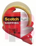 3M Scotch Shipping Packaging Tape with dispenser  3350S-RD 1.88 in x 38.2 yd (48 mm x 35 m)