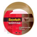 3M Scotch Commercial Grade Shipping Packaging Tape 3750T  1.88 in x 54.6 yd (48 mm x 50 m) Tan