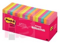 3M Post-it Notes 654-18CTCP  3 in x 3 in (76 mm x 76 mm)Cabinet pack Cape Town Collection 18 Pads/Pack 100 Sheets/Pad