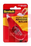 3M Scotch Double Sided Adhesive Roller 6061 .27 in x 26 ft (7 mm x 8 m) Red