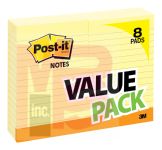 3M Post-it Notes 660-8PK  4 in x 6 in (101 mm x 152 mm) Lined