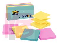 3M Post-it Pop-up Notes R330-12AP  3 in x 3 in Pastel Colors