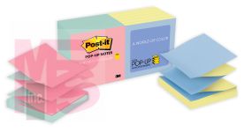 3M Post-it Pop-up Notes R330-U-ALT  3 in x 3 in (76 mm x 76 mm) Ultra Colors Alternating Colors in Pads