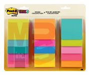 3M Post-it Notes 654-15SSMULTI2  3 in x 3 in (76 mm x 76 mm)