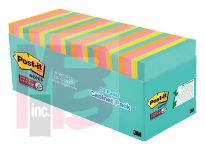 3M Post-it Super Sticky Notes 654-24SSMIA-CP  3 in x 3 in (76 mm x 76 mm) Miami Collection 24 Pads/Pack 70 Sheets/Pad