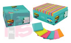 3M Post-it Super Sticky Notes 654-48SSMIA-CP  3 in x 3 in (76 mm x 76 mm) Miami Collection 48 Pads/Pack 70 Sheets/Pad