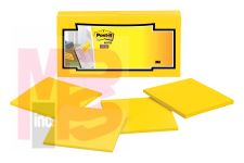 3M Post-it Super Sticky Full Adhesive Notes F330-12SSY 3 in x 3 in (76 mm x 76 mm) Electric Yellow 25 sheets per pad 12 per case