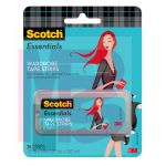 3M Scotch Essentials Wardrobe Tape Strips W-101-A  1/2 in x 3 in (1.27 cm x 7.62 cm) 36/Pack