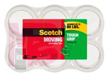 3M Scotch Tough Grip Moving Packaging Tape 3500-40-6  1.88 in x 43.7 yd (48 mm x 40 m)